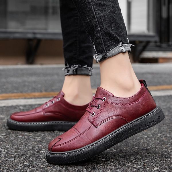 leather sneakers for men brand casual shoes for youth low fashion men shoes good quality lace up sneakers, Black
leather sneakers for men brand casual shoes for youth low fashion men shoes good quality lace up sneakers, Black