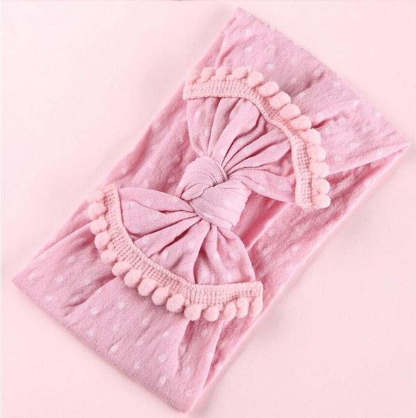 17color pompom trim nylon turban headband polka dot newborn headband ,baby knot headwrap,baby girls fall winter hair accessories, Slivery;white 
17color pompom trim nylon turban headband polka dot newborn headband ,baby knot headwrap,baby girls fall winter hair accessories, Slivery;white