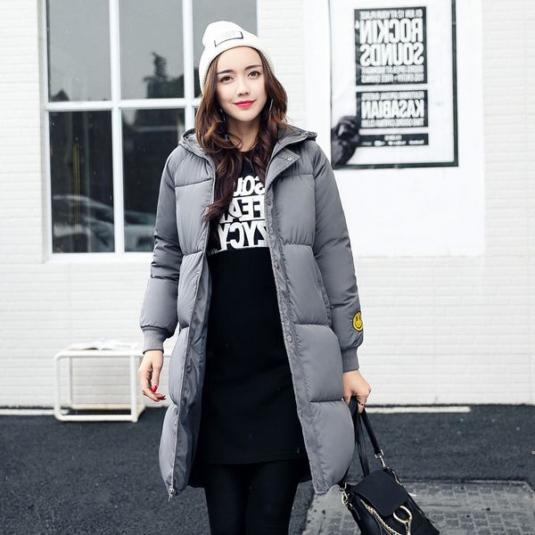 2018 winter new pattern cotton suit-dress korean even hat smiling face long fund enlarge code fashion keep warm loose coat, Black
2018 winter new pattern cotton suit-dress korean even hat smiling face long fund enlarge code fashion keep warm loose coat, Black