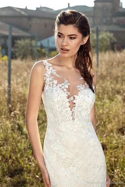 new arrival lace mermaid wedding dresses backless lace applique sweep train bridal gowns wedding dress vestidos de noiva robe de mariée, White
new arrival lace mermaid wedding dresses backless lace applique sweep train bridal gowns wedding dress vestidos de noiva robe de mariée, White