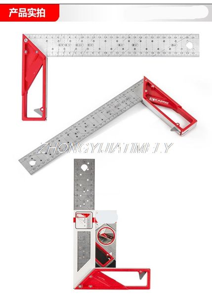 high-precision 90-degree stainless steel square ruler, woodworker 45 marked line ruler, steel hole stainless ruler
high-precision 90-degree stainless steel square ruler, woodworker 45 marked line ruler, steel hole stainless ruler