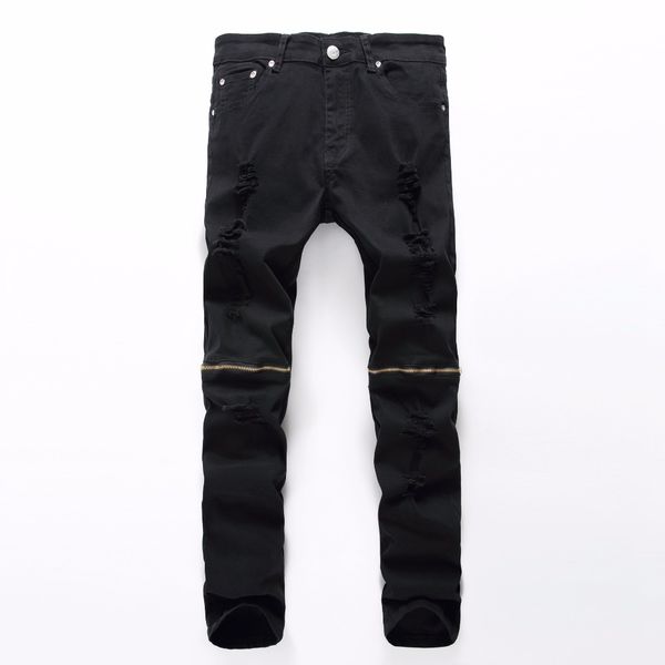 fashion ripped straight jeans 5 color men slim printed men's tide brand hole denim fabric hip hop pants casual male trous, Blue
fashion ripped straight jeans 5 color men slim printed men's tide brand hole denim fabric hip hop pants casual male trous, Blue