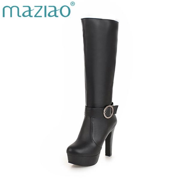 maziao plus size winter autumn women knee high boots knight black white boots high heels platform zipper round toe ladies shoes
maziao plus size winter autumn women knee high boots knight black white boots high heels platform zipper round toe ladies shoes