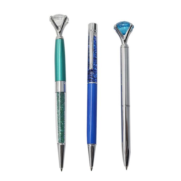 3 pcs metal diamond crystal ballpoint pen gift black ink ballpoint pens school office supplies pen set, Blue;orange
3 pcs metal diamond crystal ballpoint pen gift black ink ballpoint pens school office supplies pen set, Blue;orange