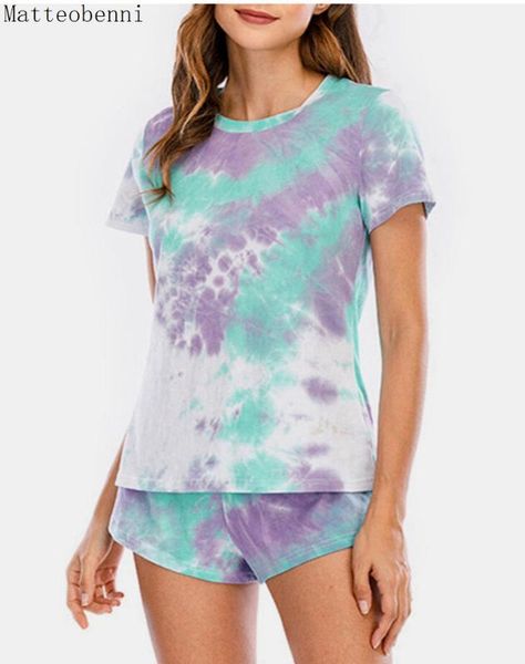 новая сыпучие tie-dye костюмы lounge одежда женские casual two piece set summer футболки топы и шорты jogger установить 2шт нижнее 2020, White
новая сыпучие tie-dye костюмы lounge одежда женские casual two piece set summer футболки топы и шорты jogger установить 2шт нижнее 2020, White