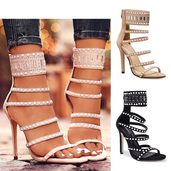12cm stiletto heel fashion girl's shoes open toe narrow band roman gladiator sandals black apricot party shoes
12cm stiletto heel fashion girl's shoes open toe narrow band roman gladiator sandals black apricot party shoes