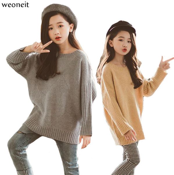 weoneit girls sweaters knitted o neck casual cotton kids school children clothes autumn winter girl sweater for teens cn 120-165, Blue
weoneit girls sweaters knitted o neck casual cotton kids school children clothes autumn winter girl sweater for teens cn 120-165, Blue
