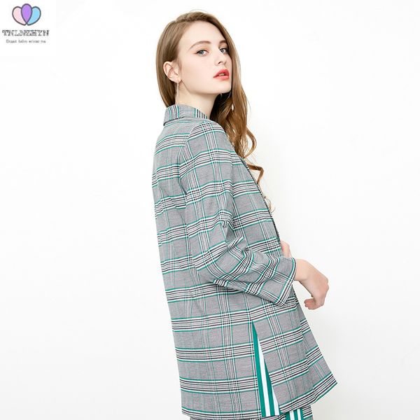 2019 new fashion plaid casual blazer women single breasted long sleeve plus size loose blazers office lady clothing, White;black
2019 new fashion plaid casual blazer women single breasted long sleeve plus size loose blazers office lady clothing, White;black