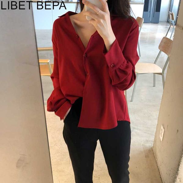 new 2020 spring summer women's blouse casual fashionable single breasted shirt office lady loose minimalist style bl1838, White
new 2020 spring summer women's blouse casual fashionable single breasted shirt office lady loose minimalist style bl1838, White