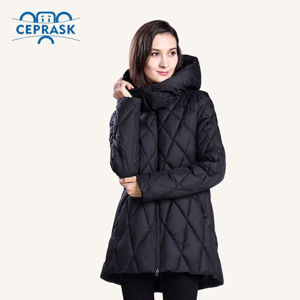ceprask 2016 new winter jacket women plus size fashionable women's winter coat hooded warm down jacket parka, Black
ceprask 2016 new winter jacket women plus size fashionable women's winter coat hooded warm down jacket parka, Black