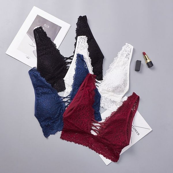 bralette bras women underwears wide strap lace bralette padded bras for women stretch sleeping brassiere seamless underwear women, Red;black
bralette bras women underwears wide strap lace bralette padded bras for women stretch sleeping brassiere seamless underwear women, Red;black