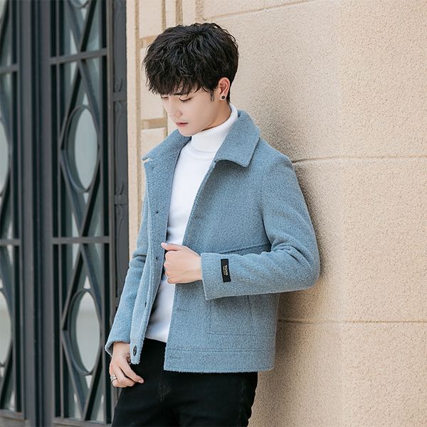 autumn new fashion wool & blends jacket men's short slim trench coat men's korean youth street fashion casual woolen coat, Black
autumn new fashion wool & blends jacket men's short slim trench coat men's korean youth street fashion casual woolen coat, Black