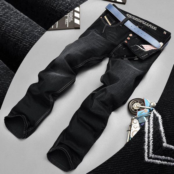 new straight ripped jeans for men fashion biker jeans button pants brand designer mens blue black high quality
new straight ripped jeans for men fashion biker jeans button pants brand designer mens blue black high quality