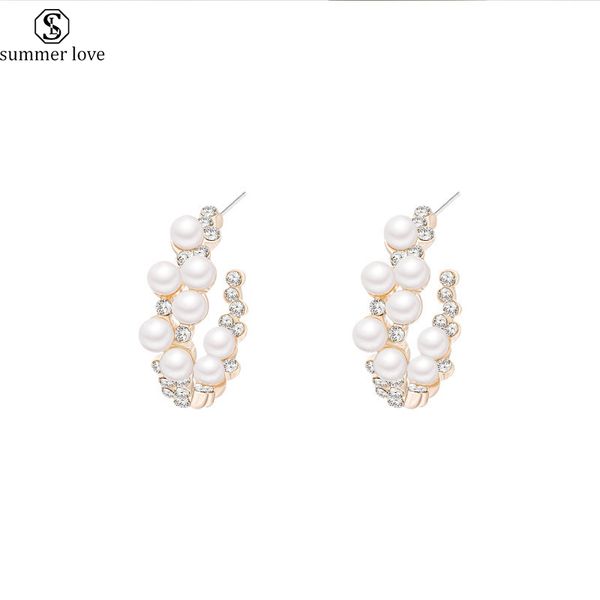 bohemian semicircle pearl earrings c shape rhinestone silver pin earrings for women fashion jewelry womens accessories gifts, Golden;silver
bohemian semicircle pearl earrings c shape rhinestone silver pin earrings for women fashion jewelry womens accessories gifts, Golden;silver