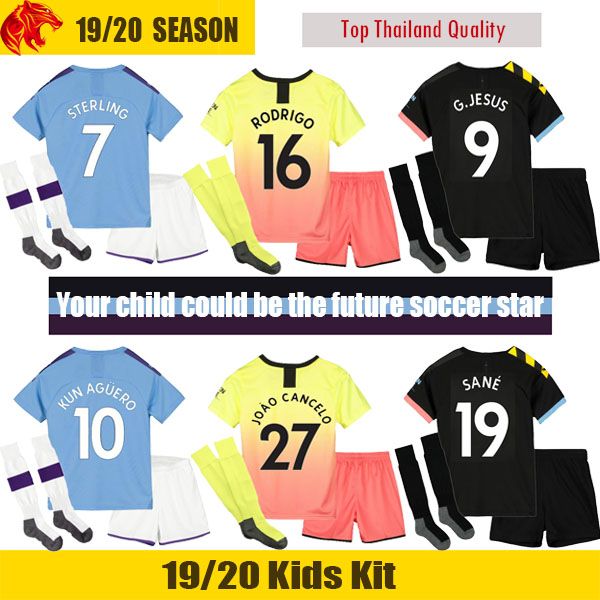 JOAO CANCELO Soccer Jerseys Manchester Kids 19 20 City 2019 2020 DE BRUYNE KUN AGUERO Kids Kit STERLING Children Uniform G.JESUS Youth
JOAO CANCELO Soccer Jerseys Manchester Kids 19 20 City 2019 2020 DE BRUYNE KUN AGUERO Kids Kit STERLING Children Uniform G.JESUS Youth