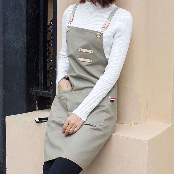 khaki gray long cotton apron barista bartender baker waitstaff chef hospitality uniform florist painter artist work wear d73
khaki gray long cotton apron barista bartender baker waitstaff chef hospitality uniform florist painter artist work wear d73