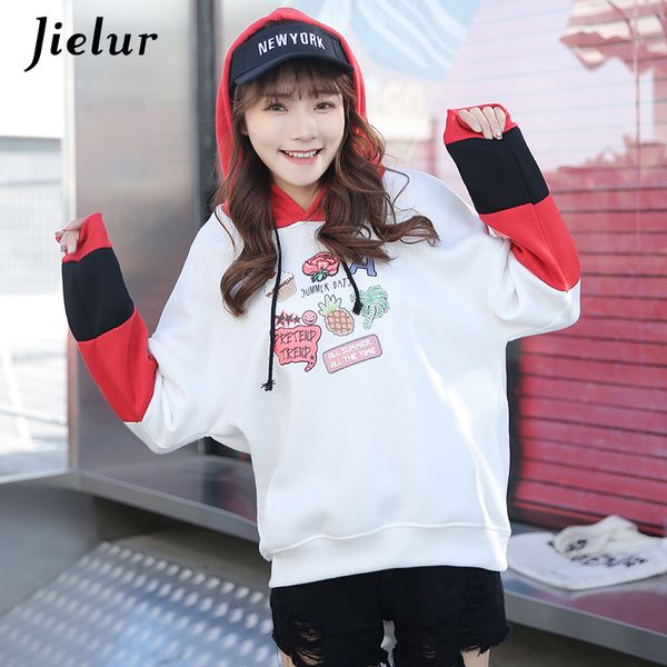 harajuku толстовки женщины новый хит цвет лоскутное милый мультфильм kpop толстовка женский с капюшоном молодой флис белый балахон m-xxl, Black
harajuku толстовки женщины новый хит цвет лоскутное милый мультфильм kpop толстовка женский с капюшоном молодой флис белый балахон m-xxl, Black