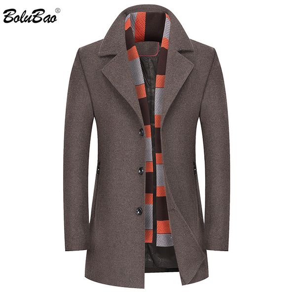 bolubao men winter wool coat men's new solid color warm thick slim fit wool blends woolen pea coat male trench overcoat, Black
bolubao men winter wool coat men's new solid color warm thick slim fit wool blends woolen pea coat male trench overcoat, Black