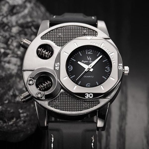 creative men's watches full black unique structure dial stainless steel quartz wristwatch sports men watch relogio masculino, Slivery;brown
creative men's watches full black unique structure dial stainless steel quartz wristwatch sports men watch relogio masculino, Slivery;brown
