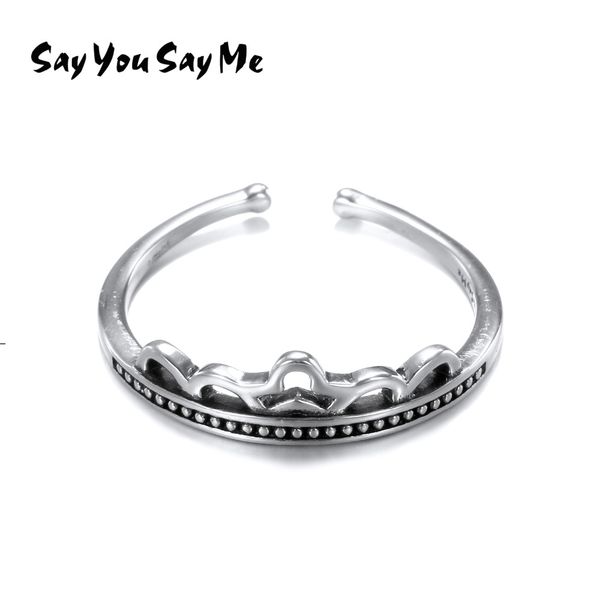 say you say me princess crown silver rings romantic 925 sterling silver wedding rings trendy adjustable style dropshipping, Golden;silver
say you say me princess crown silver rings romantic 925 sterling silver wedding rings trendy adjustable style dropshipping, Golden;silver