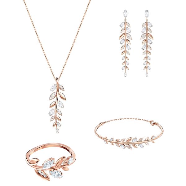 2019 fashion exquisite new mayfly leaf necklace bracelet set original women shiny zircon girlfriend romantic birthday gift set, Silver
2019 fashion exquisite new mayfly leaf necklace bracelet set original women shiny zircon girlfriend romantic birthday gift set, Silver