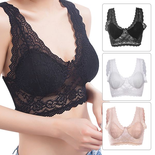 fashion lace bra flower large size wrapped chest no steel ring anti-light strapless band chest pad lace bra women, Red;black
fashion lace bra flower large size wrapped chest no steel ring anti-light strapless band chest pad lace bra women, Red;black