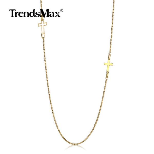 trendsmax 2mm gold stainless steel box chain necklace for men boys cross thin chain charms simple fashion male jewelry dn152, Silver
trendsmax 2mm gold stainless steel box chain necklace for men boys cross thin chain charms simple fashion male jewelry dn152, Silver