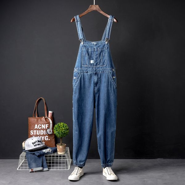 hip-hop tooling jumpsuit male tide korean version of the retro beam feet jeans loose men and women strap trousers, Black
hip-hop tooling jumpsuit male tide korean version of the retro beam feet jeans loose men and women strap trousers, Black