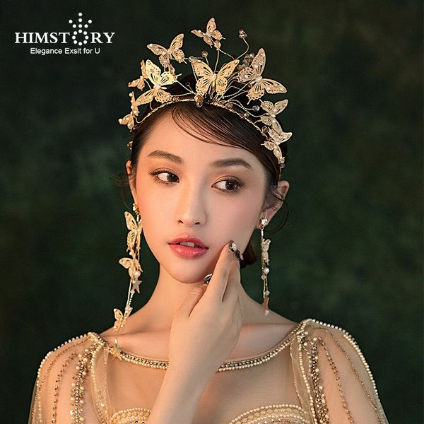 himstory handmade flying gold butterfly wedding hairbands glitter beads bridal party hair jewelry headbands accessories, Golden;white
himstory handmade flying gold butterfly wedding hairbands glitter beads bridal party hair jewelry headbands accessories, Golden;white