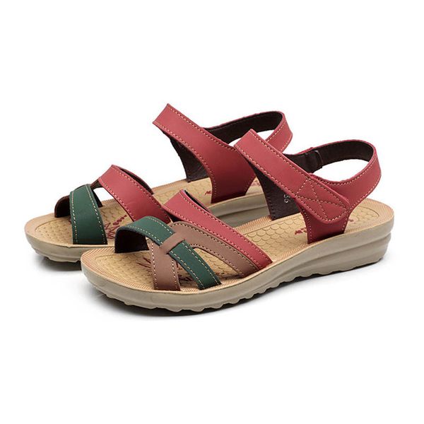 new women shoes middle-aged mother sandals soft flat wedge heel sandals casual platform women shoes chaussure femme, Black
new women shoes middle-aged mother sandals soft flat wedge heel sandals casual platform women shoes chaussure femme, Black