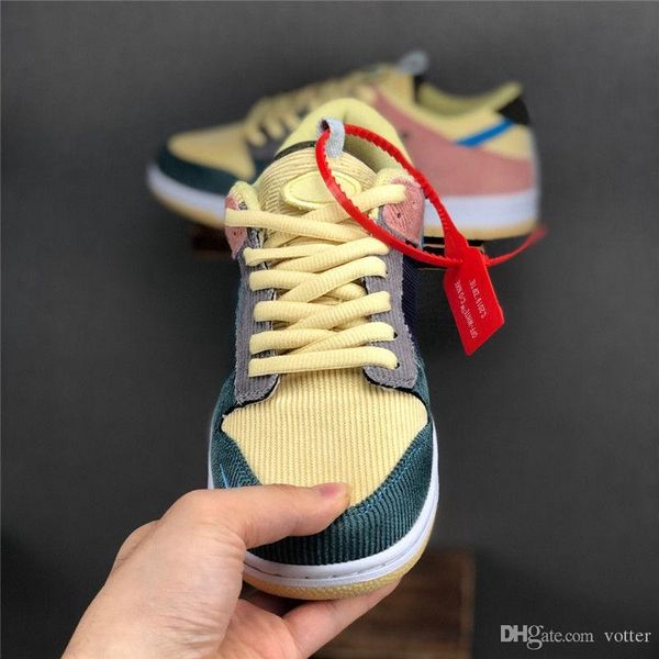 2019 новый пользовательский sean wotherspoon sb dunk low pro og qs вельветовая обувь для скейтбординга мужчины женщины кроссовки синий желты
2019 новый пользовательский sean wotherspoon sb dunk low pro og qs вельветовая обувь для скейтбординга мужчины женщины кроссовки синий желты