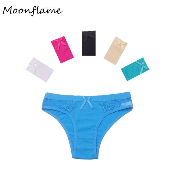 moonflame 5 pcs/lot 2018 underwear women's lace cotton briefs panties 89040, Black;pink
moonflame 5 pcs/lot 2018 underwear women's lace cotton briefs panties 89040, Black;pink