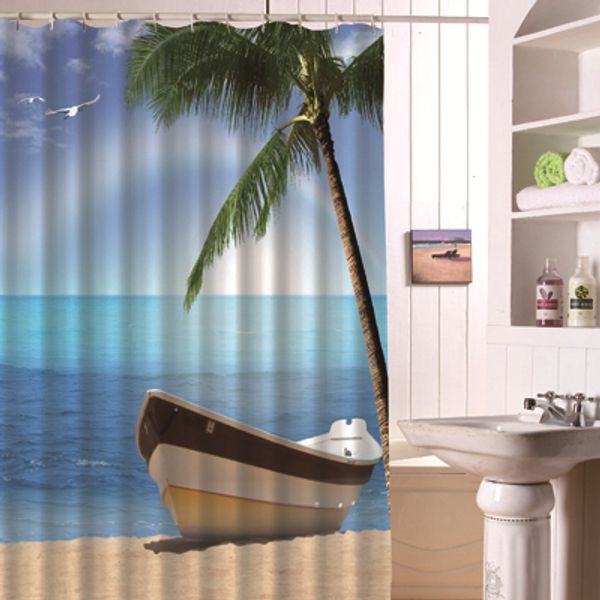 beach pattern shower curtain waterproof fabric bath accessory 3d printing ocean curtain for bathroom green blue
beach pattern shower curtain waterproof fabric bath accessory 3d printing ocean curtain for bathroom green blue