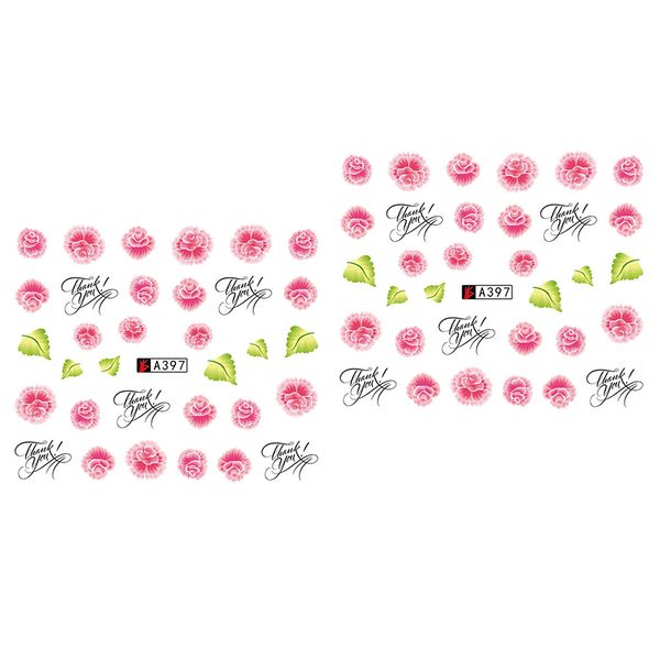 2 sheets water transfer stickers decal nail art lace diy bow flower rose, Black
2 sheets water transfer stickers decal nail art lace diy bow flower rose, Black