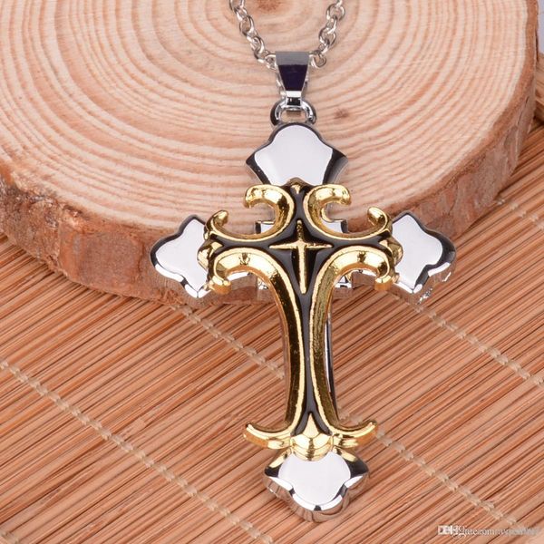 5 colors cross necklaces pendants for women and men punk vintage cross necklace fashion men's awesome cross pendant, Silver
5 colors cross necklaces pendants for women and men punk vintage cross necklace fashion men's awesome cross pendant, Silver