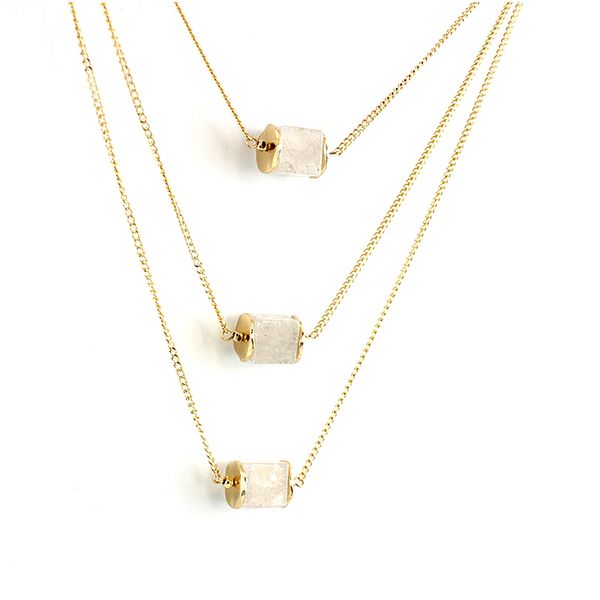 multilayer square white crystal chunky necklace women gold color chain necklaces pendants boho jewelry colares sne160066, Silver
multilayer square white crystal chunky necklace women gold color chain necklaces pendants boho jewelry colares sne160066, Silver