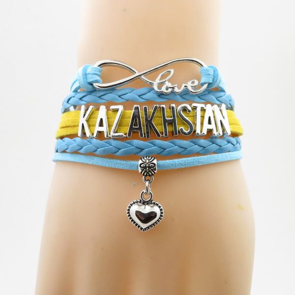 infinity love kazakhstan bracelet heart charm bracelet love kazakhstan country flag bracelet & bangles for woman and man jewelry, Golden;silver
infinity love kazakhstan bracelet heart charm bracelet love kazakhstan country flag bracelet & bangles for woman and man jewelry, Golden;silver