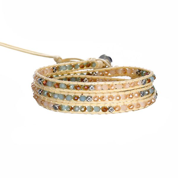 women jewelry multi layer gradient leather weave adjustble casual charm vintage handmade wrap bracelets beaded gift fashion, Golden;silver
women jewelry multi layer gradient leather weave adjustble casual charm vintage handmade wrap bracelets beaded gift fashion, Golden;silver