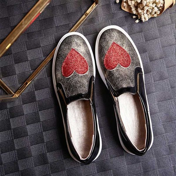 flats loafers women flats peach heart sequin crystal creppers platform slip on new casual sneakers shoes woman pu round head 43, Black
flats loafers women flats peach heart sequin crystal creppers platform slip on new casual sneakers shoes woman pu round head 43, Black