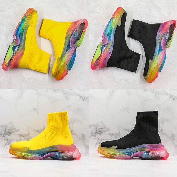 Paris Speed Runner Knit Sock Shoe Triple-S 2s Original Luxury Trainer Runner Sneakers Balck Yellow Rainbow Cushion Mens Women Sports Shoe
Paris Speed Runner Knit Sock Shoe Triple-S 2s Original Luxury Trainer Runner Sneakers Balck Yellow Rainbow Cushion Mens Women Sports Shoe