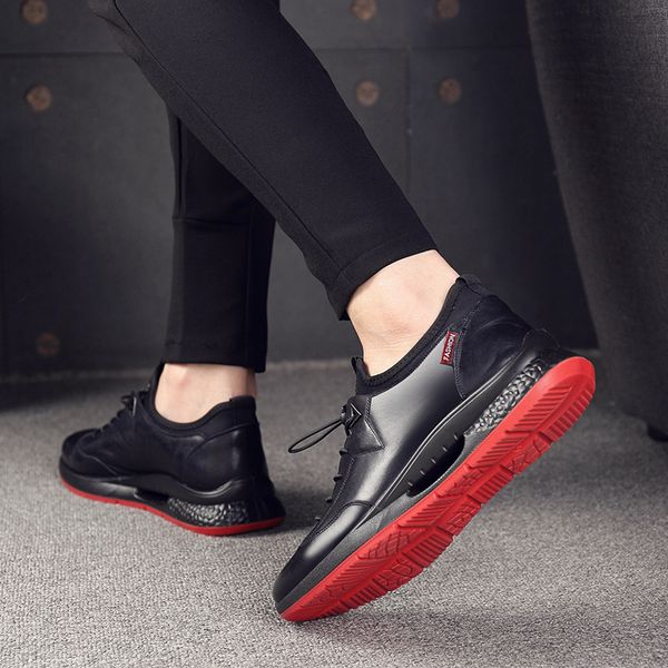 2020 new korean-style flying woven casual sneakers mens fashion fashion shoes first layer leather injection molding beef tendon bottom extra, Black
2020 new korean-style flying woven casual sneakers mens fashion fashion shoes first layer leather injection molding beef tendon bottom extra, Black