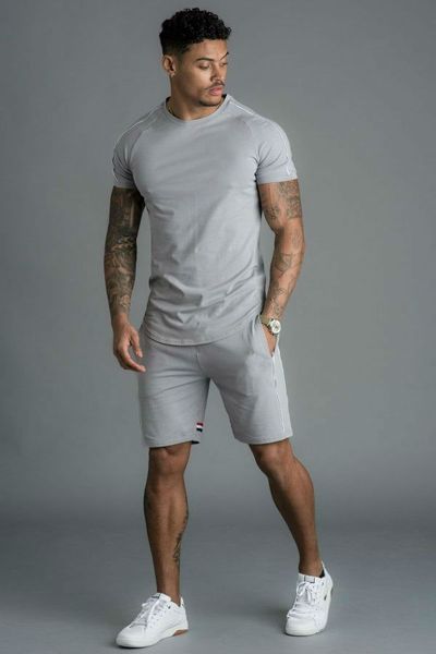 2020 fashion men's sports tracksuit summer casual men's short sleeve suit solid color sportswear size -3xl, Gray
2020 fashion men's sports tracksuit summer casual men's short sleeve suit solid color sportswear size -3xl, Gray