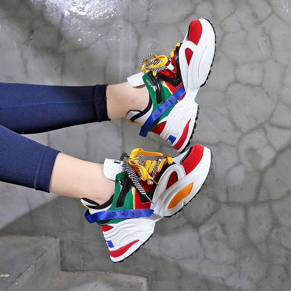 2019 women platform running shoes flat eaf sneaker thick sole increased dad chunky tennis white wedge chaussure femme 46
2019 women platform running shoes flat eaf sneaker thick sole increased dad chunky tennis white wedge chaussure femme 46