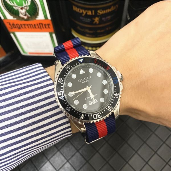 fashion new luxury men's leisure watch fashion designer nylon watch band calendar brand quartz watch, Slivery;brown
fashion new luxury men's leisure watch fashion designer nylon watch band calendar brand quartz watch, Slivery;brown