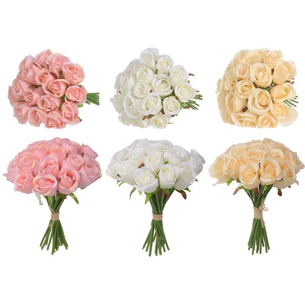 1 bunch 18 heads artifical high huality silk rose flower bouquet for wedding decoration winter fake color for home decoration
1 bunch 18 heads artifical high huality silk rose flower bouquet for wedding decoration winter fake color for home decoration