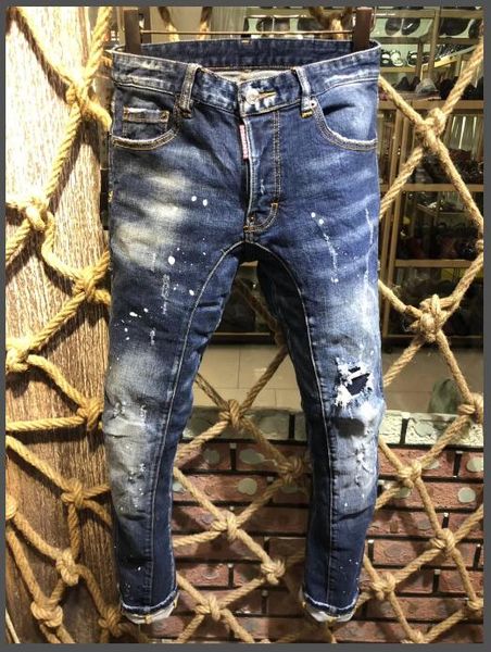 fashion men ripped biker jeans leather slim fit black moto denim joggers for male jeans pants european and american standard size, Blue
fashion men ripped biker jeans leather slim fit black moto denim joggers for male jeans pants european and american standard size, Blue