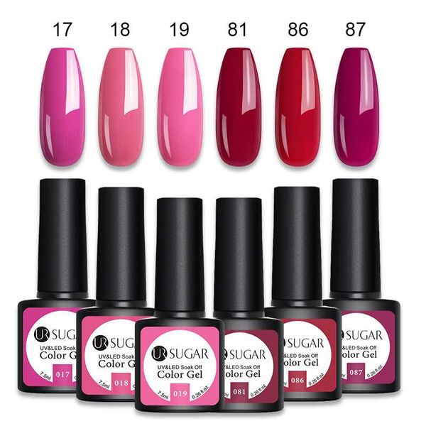 ur sugar 6pc gel nail polish set 7.5ml gel polish nail kit uv set for varnish manicures for art, Red;pink
ur sugar 6pc gel nail polish set 7.5ml gel polish nail kit uv set for varnish manicures for art, Red;pink