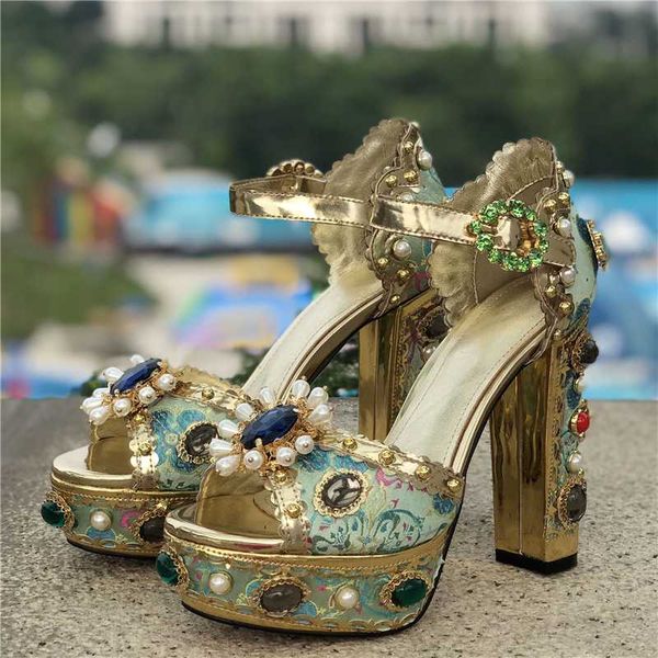 blue silk women sandals med platform chunky square high heel studded rhinestones sandalias peep toe decor crystal woman sandals, Black
blue silk women sandals med platform chunky square high heel studded rhinestones sandalias peep toe decor crystal woman sandals, Black