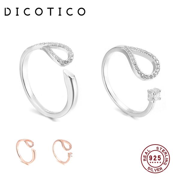 dicotico authentic 925 sterling silver rings for women bohemia zircon cuff bague mujer wedding engagement fine jewelry kfr1284-z, Golden;silver
dicotico authentic 925 sterling silver rings for women bohemia zircon cuff bague mujer wedding engagement fine jewelry kfr1284-z, Golden;silver