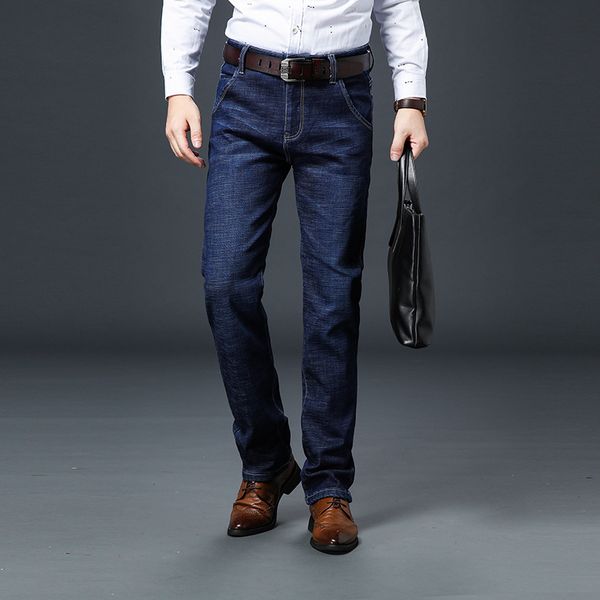 men's four seasons new high stretch casual washed jeans korean version of the outdoor straight type waist zip open trousers, Blue
men's four seasons new high stretch casual washed jeans korean version of the outdoor straight type waist zip open trousers, Blue